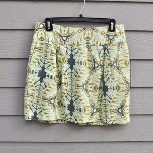 Banana Republic tropical leaves skirt